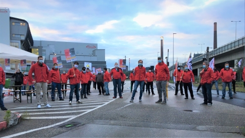 Protestaktion der chemischen Industrie in Linz